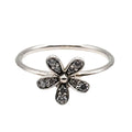 Pandora Dazzling Daisy Sterling Silver Ring With Clear Zirconia - Retired Size 6