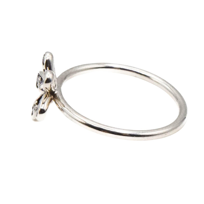 Pandora Dazzling Daisy Sterling Silver Ring With Clear Zirconia - Retired Size 6
