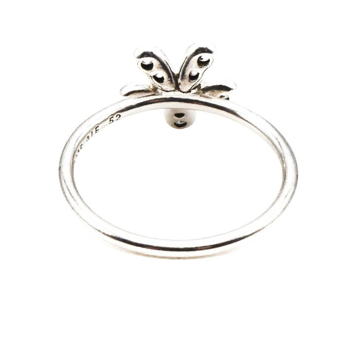 Pandora Dazzling Daisy Sterling Silver Ring With Clear Zirconia - Retired Size 6