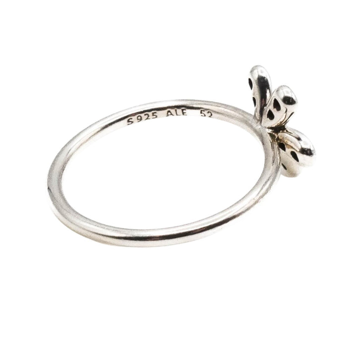 Pandora Dazzling Daisy Sterling Silver Ring With Clear Zirconia - Retired Size 6