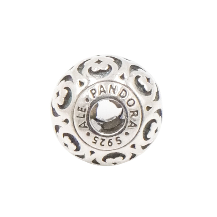 Pandora Essence Spirituality Charm Sterling Silver Openwork Bead Retired