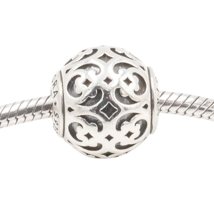 Pandora Essence Spirituality Charm Sterling Silver Openwork Bead Retired