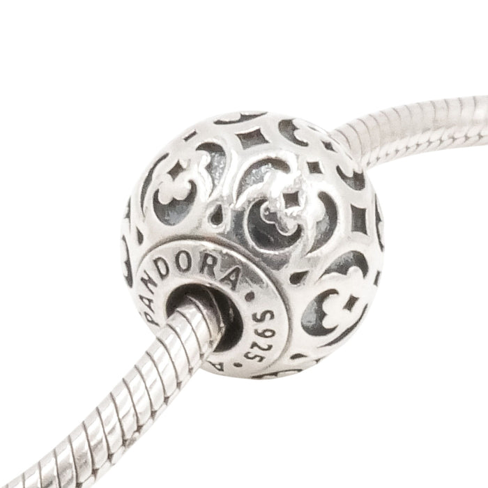 Pandora Essence Spirituality Charm Sterling Silver Openwork Bead Retired
