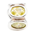 Pandora Light Green Oval Lights CZ Sterling Silver Charm Retired