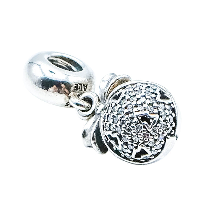 Pandora Rare 2014 Limited Edition Black Friday Christmas Wish Sterling Silver Charm