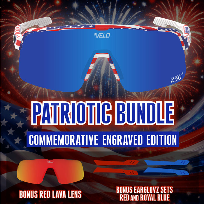 Patriotic Bundle - Features Commemorative Engraved Lens and Includes Bonus Lens plus EarGlovz Sets!