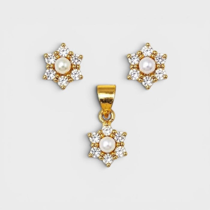 Pearl Daisy Mini Set - Monis Anas Jewellers