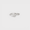 Princess-Cut CZ Solitaire Ring - Monis Anas Jewellers