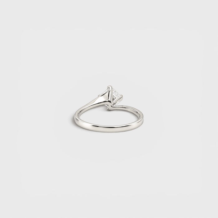 Princess-Cut CZ Solitaire Ring - Monis Anas Jewellers