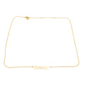 Pura Vida 18K Gold Plated Sterling Silver "Mel" Name Bar Necklace 16 to 18 Inches