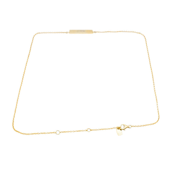 Pura Vida 18K Gold Plated Sterling Silver "Mel" Name Bar Necklace 16 to 18 Inches