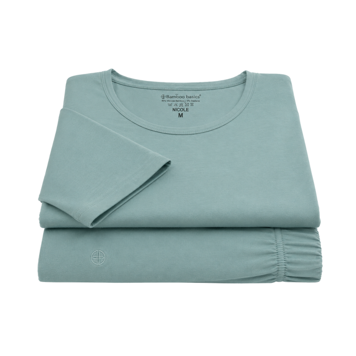 Pyjama set korte mouw Nicole - Groen
