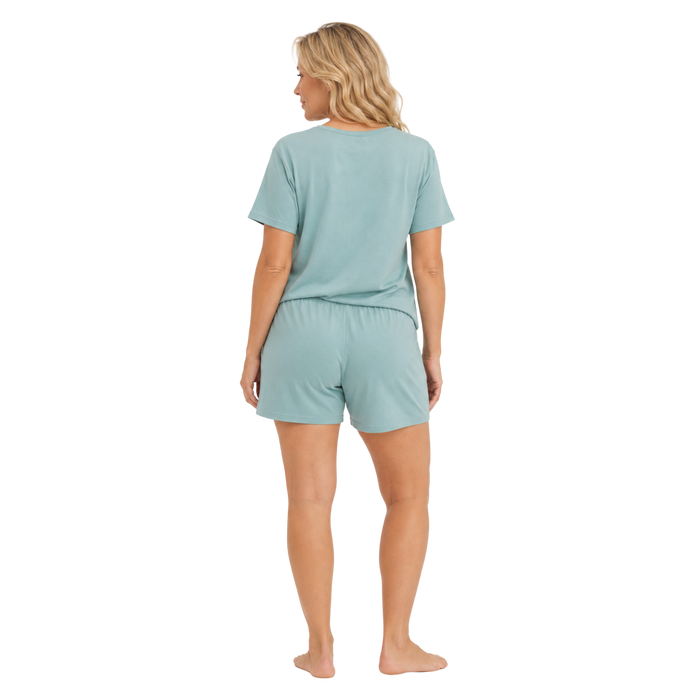 Pyjama set korte mouw Nicole - Groen