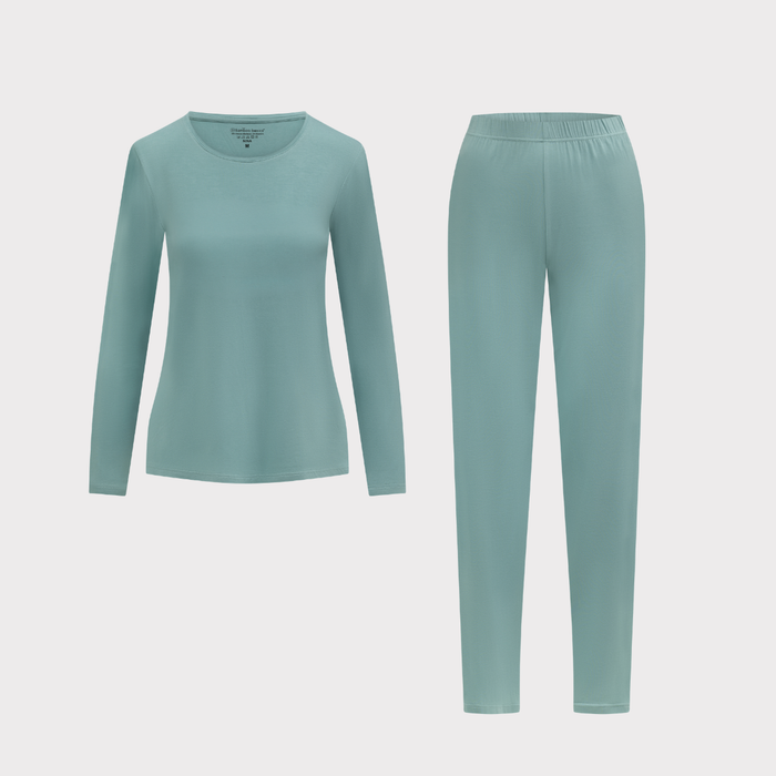 Pyjama set lange mouw Nina - Groen