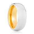 PYTHON | Gold Ring, Silver Tungsten Ring, Shiny, Domed - Rings - Aydins Jewelry - 1