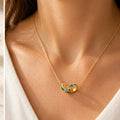 Rainbow Journey Interlocking Necklace 925 Sterling Silver