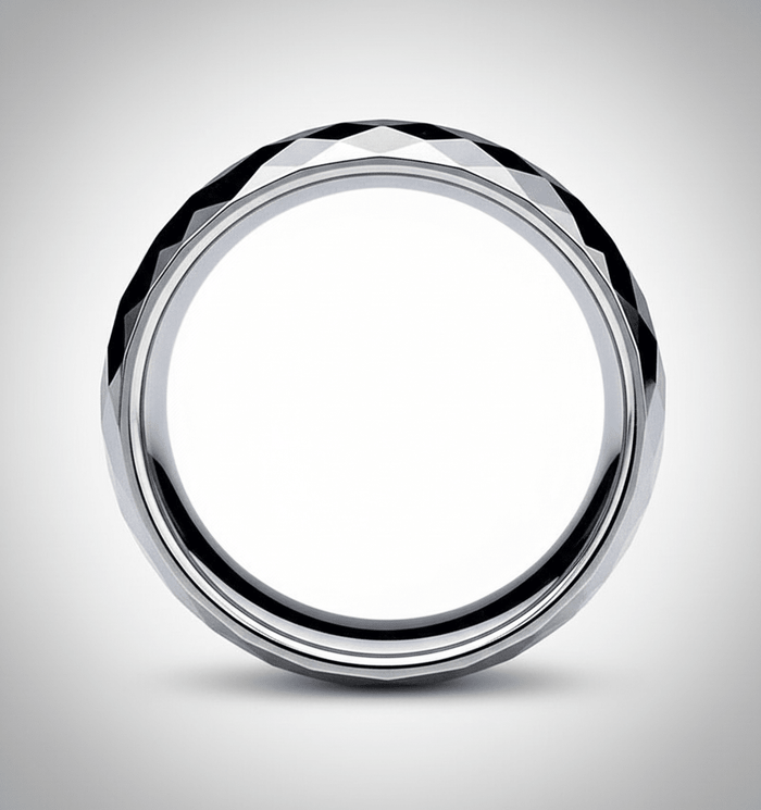RANGER — alternate angle — men's tungsten carbide wedding ring | Aydins Jewelry
