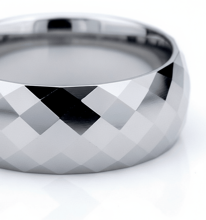 RANGER — close-up detail — men's tungsten carbide wedding ring | Aydins Jewelry