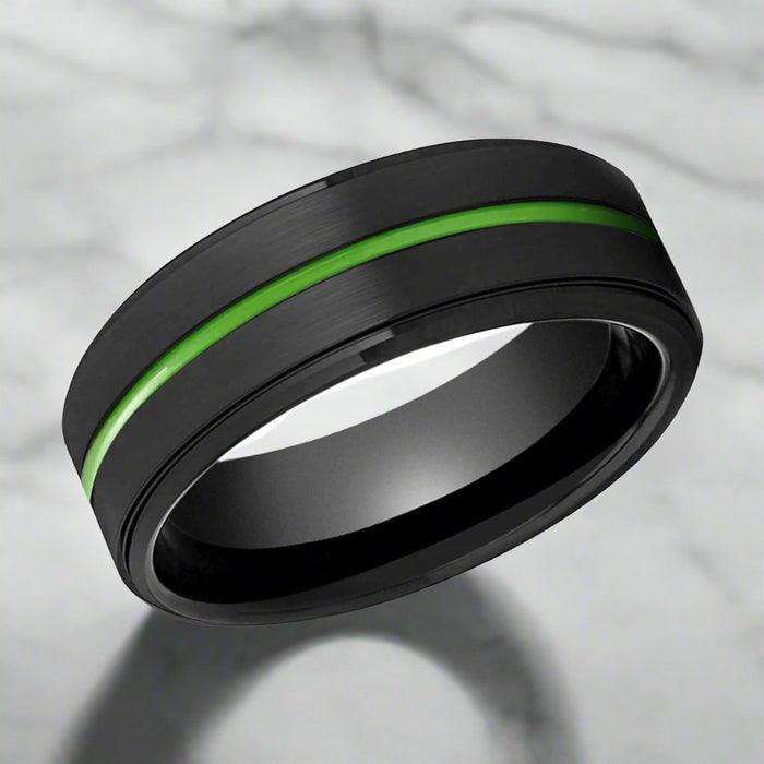 REAPER — lifestyle on hand — men's tungsten carbide wedding ring | Aydins Jewelry