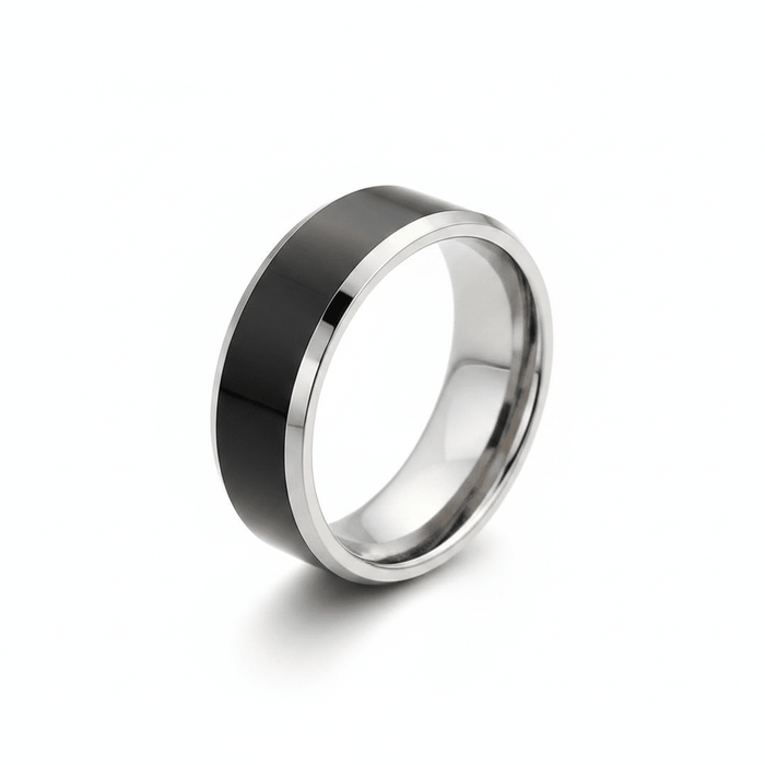 REBEL — hero shot — men's tungsten carbide wedding ring | Aydins Jewelry