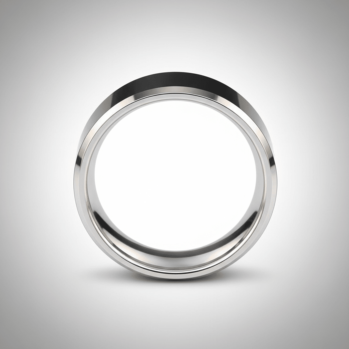 REBEL — alternate angle — men's tungsten carbide wedding ring | Aydins Jewelry