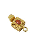 Red Coral Gold Vermeil Box Clasp: Sterling Silver Necklace Connector