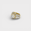 Regal Bloom Halo Ring - Monis Anas Jewellers