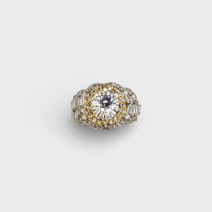 Regal Bloom Halo Ring - Monis Anas Jewellers
