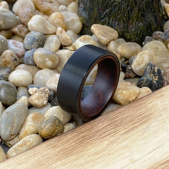 REPTAR — alternate angle — men's tungsten carbide wedding ring | Aydins Jewelry