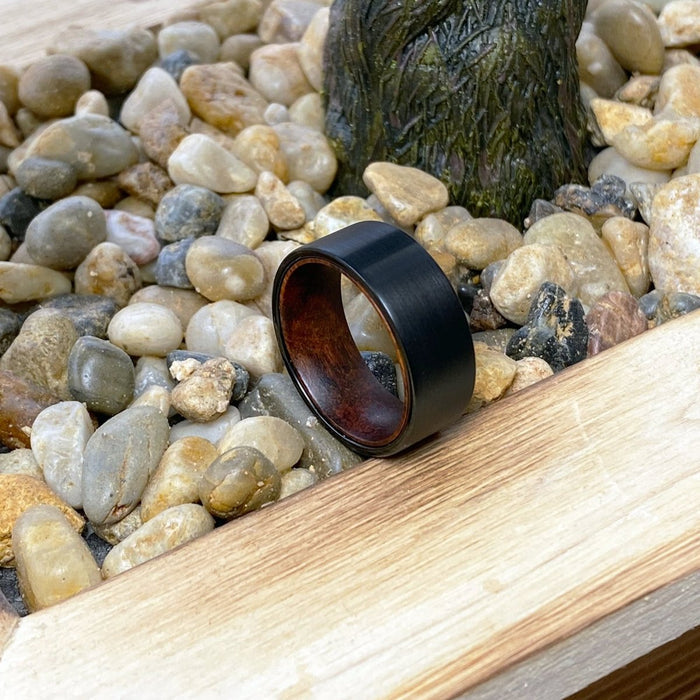 REPTAR — close-up detail — men's tungsten carbide wedding ring | Aydins Jewelry