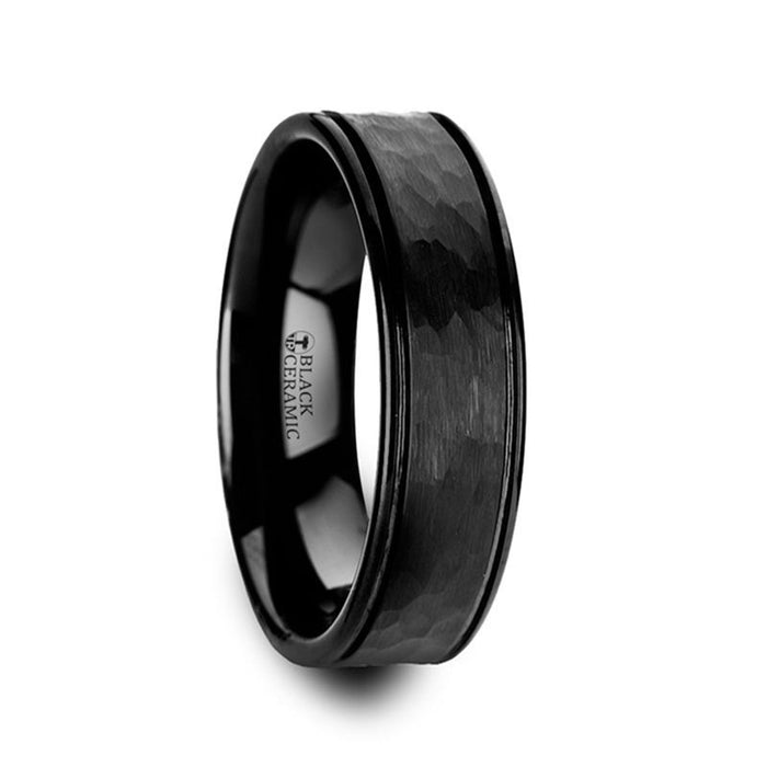REVENANT Black Ceramic men's wedding band, image 1
