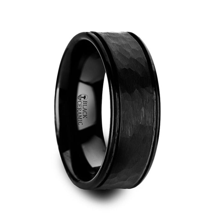 REVENANT Black Ceramic men's wedding band, image 3