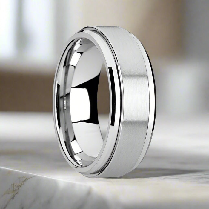 REVOLUTION Tungsten Carbide men's wedding band, image 1