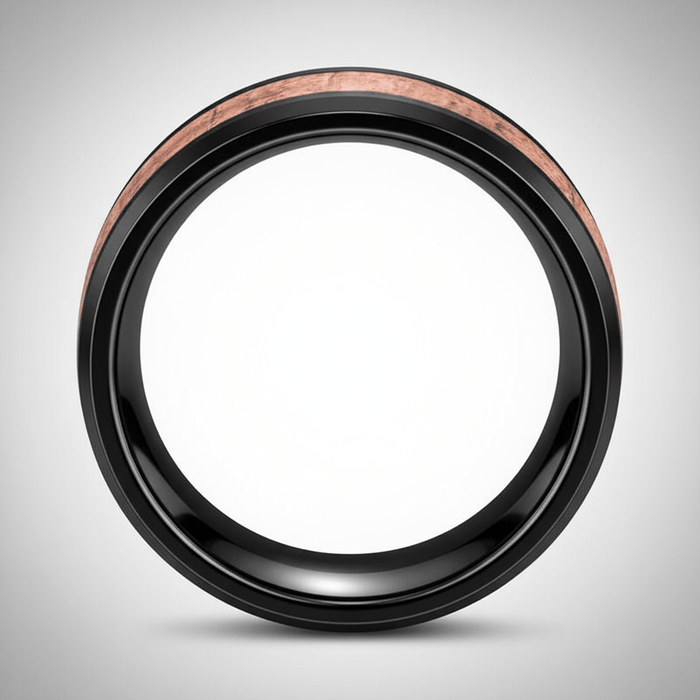 RHYTHM — alternate angle — men's tungsten carbide wedding ring | Aydins Jewelry
