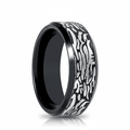 ROCKFORGE — hero shot — men's tungsten carbide wedding ring | Aydins Jewelry