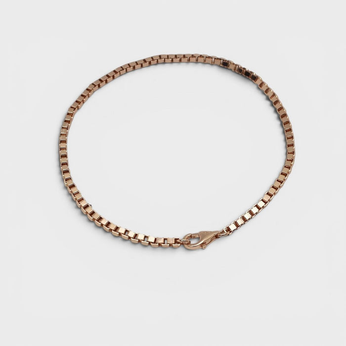 Rose-gold Box Bracelet - Monis Anas Jewellers
