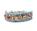 Rose Gold Vermeil Luxury Cord Bracelet - Morganites, Tourmalines & Diamonds Studded - K Jewelry Accessories