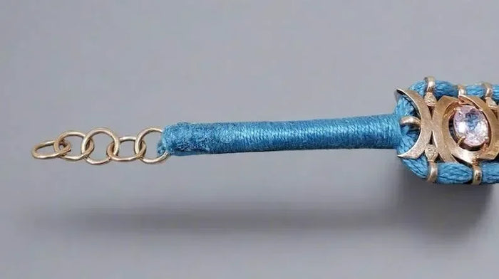 Rose Gold Vermeil Luxury Cord Bracelet - Morganites, Tourmalines & Diamonds Studded - K Jewelry Accessories