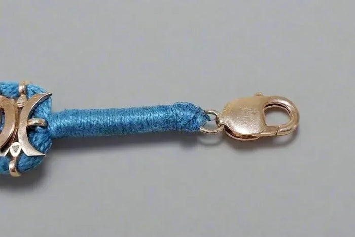 Rose Gold Vermeil Luxury Cord Bracelet - Morganites, Tourmalines & Diamonds Studded - K Jewelry Accessories