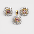 Rose Square Set - Monis Anas Jewellers