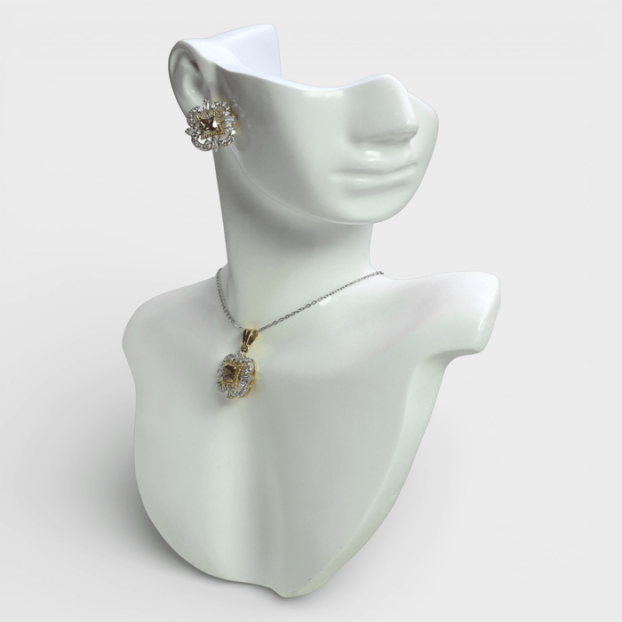 Rose Square Set - Monis Anas Jewellers