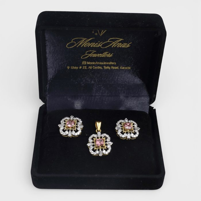 Rose Square Set - Monis Anas Jewellers