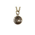 Round Champagne Quartz 14k Gold Pendant Necklace - K Jewelry Accessories