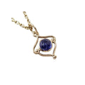 Round Tanzanite Gold Pendant: December Birthstone Jewelry - K Jewelry Accessories