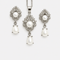 Royal Pearl Drop Set - Monis Anas Jewellers