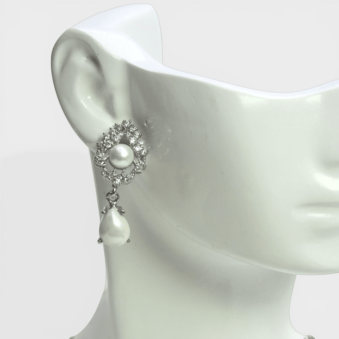 Royal Pearl Drop Set - Monis Anas Jewellers