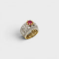 Ruby Coronet Ring - Monis Anas Jewellers