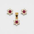 Ruby Daisy Mini Set - Monis Anas Jewellers