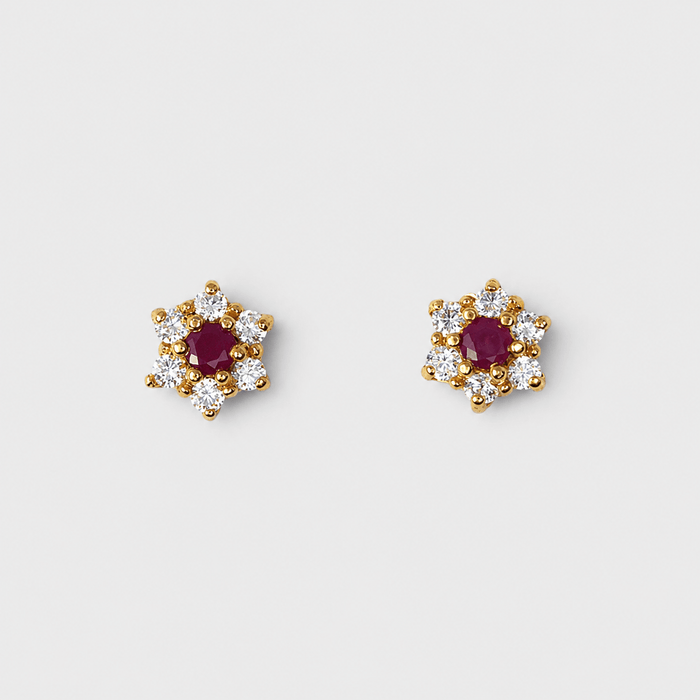 Ruby Daisy Mini Set - Monis Anas Jewellers