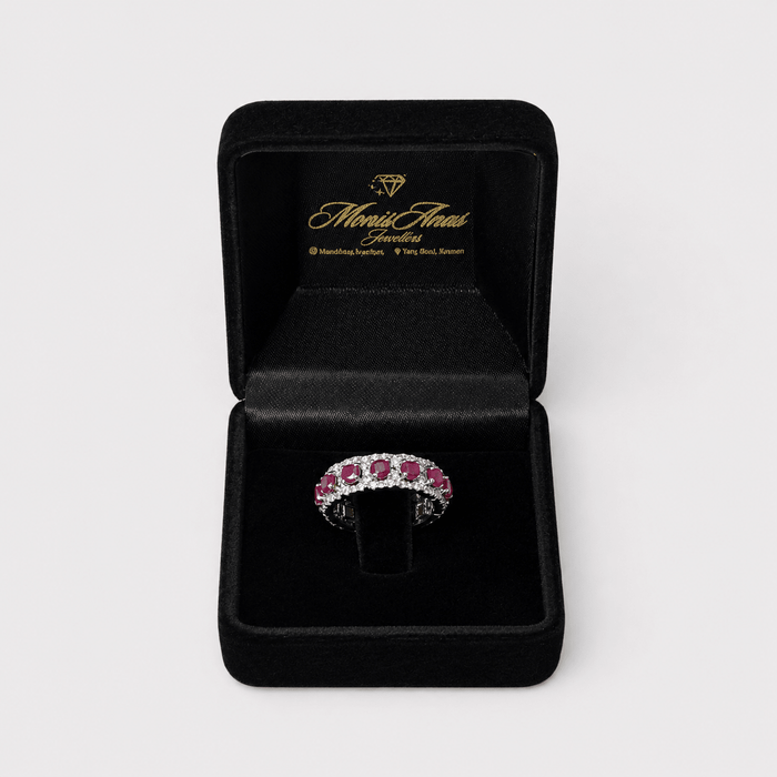 Ruby Eternity Band Ring - Monis Anas Jewellers